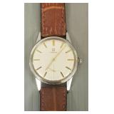 Vintage men's Omega watch w/ leather band