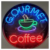 5 color neon coffee sign (tested working) 24'D