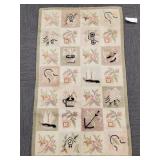 Vintage hooked rug- approx. 3' x 5'