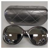 Chanel #5188 black framed quilted CC logo