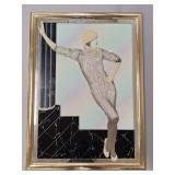 Modern Deco style mirrored wall art-