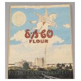 Vintage E-A- Co. flour advertising poster- Waseca,