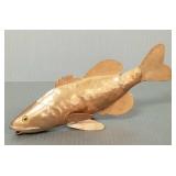 Signed J.B. Lee copper spearing decoy- 7.5'L