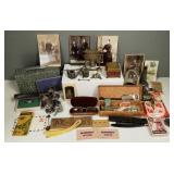 Group vintage small collectibles incl antique