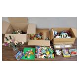 Lg gp Legos- assembled incl flowers, etc.