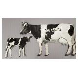 De Laval tin litho advertising cow & calf-