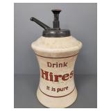 Vintage Hires Root Beer porcelain soda fountain