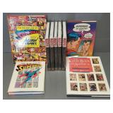 9 volumes on comic books incl Marvel, etc