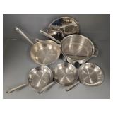 6 pcs All-Clad cookware incl 3 'Ltd' pcs-