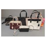 6 Kate Spade purses/ bags- 12'H 17'W largest