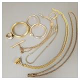 Gp vintage gold filled, etc. jewelry incl watch