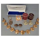 Small gp ladies jewelry incl 2 Bucherer pendant
