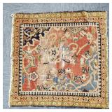 Antique handmade Oriental rug 3' 5'x 3' 6'
