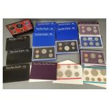 17 U.S. proof, etc coin sets