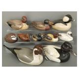 10 assorted  duck decoys, etc incl