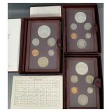 3 U.S. 1984 Olympic coin sets incl 90% Olympic