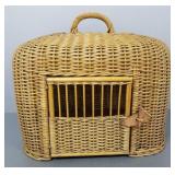 Victorian wicker animal carrier- 16'H 18'W 12'D