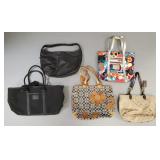 5 asst. Coach purses/ bags largest- 12 1/2'H