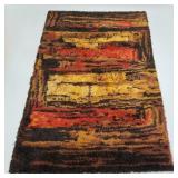 Large mid-century Rya style shag rug 6