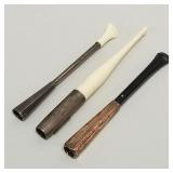 3 Dunhill sterling cigarette holders including 2