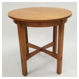 Contemporary Stickley quartersawn oak lamp table