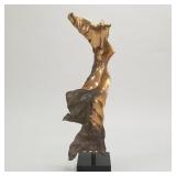 Antonio Kieff signed abstract bronze sculpture