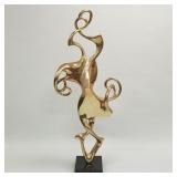Large Antonio Kieff signed abstract bronze