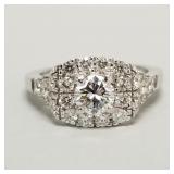 14k white gold ring s/w .66 natural diamond
