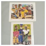 2 Bernard Jackson pencil signed & numbered