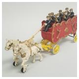 Hubley "Overland Circus" cast iron horse drawn