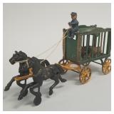 Hubley Royal Circus horse drawn cage wagon with