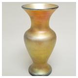 Tiffany glass vase- signed L.C. Tiffany Inc.