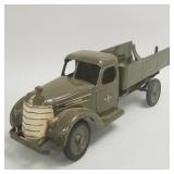 Vintage Buddy L International Army truck signed
