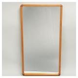 Danish teak mirror- 43 1/4"H 23 1/2"W 3"D