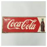 Vintage "Drink Coca Cola" tin advertising sign-