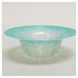 Unique Tiffany glass bowl- blue/green color-