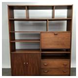 Mid-century modern free standing wall unit with