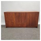 Mid-century teak credenza- 30H 60"W 16"D