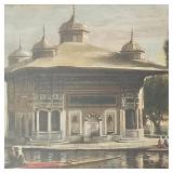 Telemarque Eksergian signed oil painting on board
