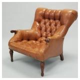 Stickley Leopold leather armchair- 36"H 33"W 38"D