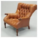 Stickley Leopold leather armchair- 36"H 33"W 38"D
