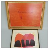 2 Sister Corita Kent signed lithographs: "Heart of