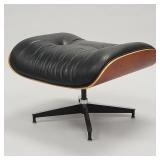 Vintage Herman Miller Eames cherry ottoman with