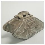Starkies 1918 Tank Bank USA cast iron w/