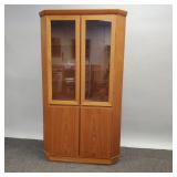 Skovby Denmark teak corner cabinet w/ doors-