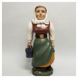 Antique Scandinavian folk art carved & painted