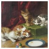 Brunel Neauville signed oil painting on canvas-