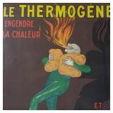 Vintage "Le Thermogene" advertising poster (laid