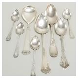 7- 830 Scandinavian silver spoons- 5 toz total & 1