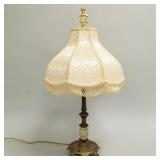 Rembrandt signed table lamp with face design &